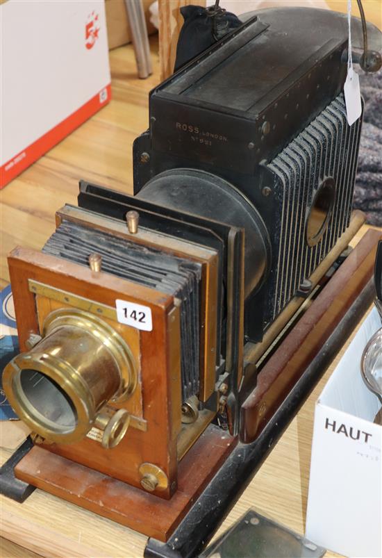 A magic lantern with slides